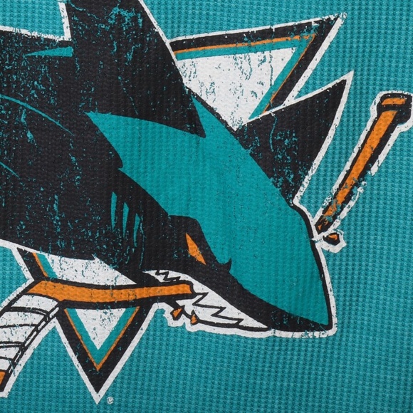 TOUCH BY ALYSSA MILANO San Jose Sharks Teal Blindside Thermal Long Sleeve Top 1X - Picture 14 of 14